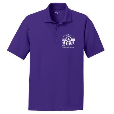 Cool Distressed Wear Purple Military Children PosiCharge RacerMesh Polo