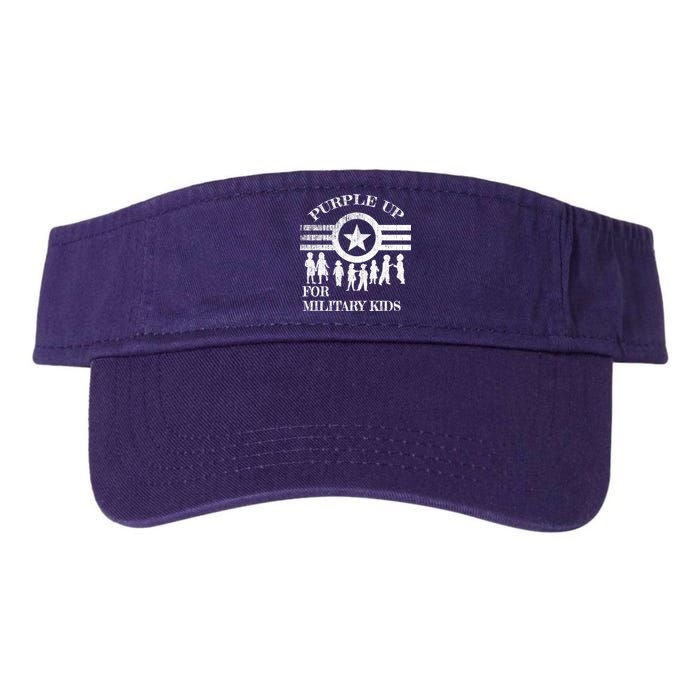 Cool Distressed Wear Purple Military Children Valucap Bio-Washed Visor