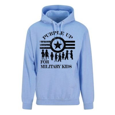 Cool Distressed Wear Purple Military Children Unisex Surf Hoodie