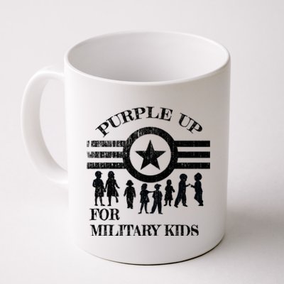 Cool Distressed Wear Purple Military Children Coffee Mug