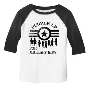 Cool Distressed Wear Purple Military Children Toddler Fine Jersey T-Shirt