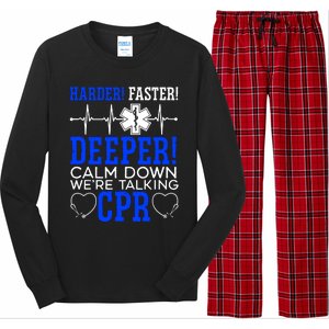 Calm Down WeRe Talking Cpr Long Sleeve Pajama Set