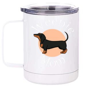 Cute Dachshund Weenie Mom Dog Great Gift 12 oz Stainless Steel Tumbler Cup