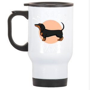 Cute Dachshund Weenie Mom Dog Great Gift Stainless Steel Travel Mug