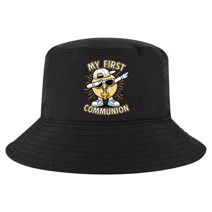 Communion Dabbing Wafer Funny 1st Communion Cool Comfort Performance Bucket Hat