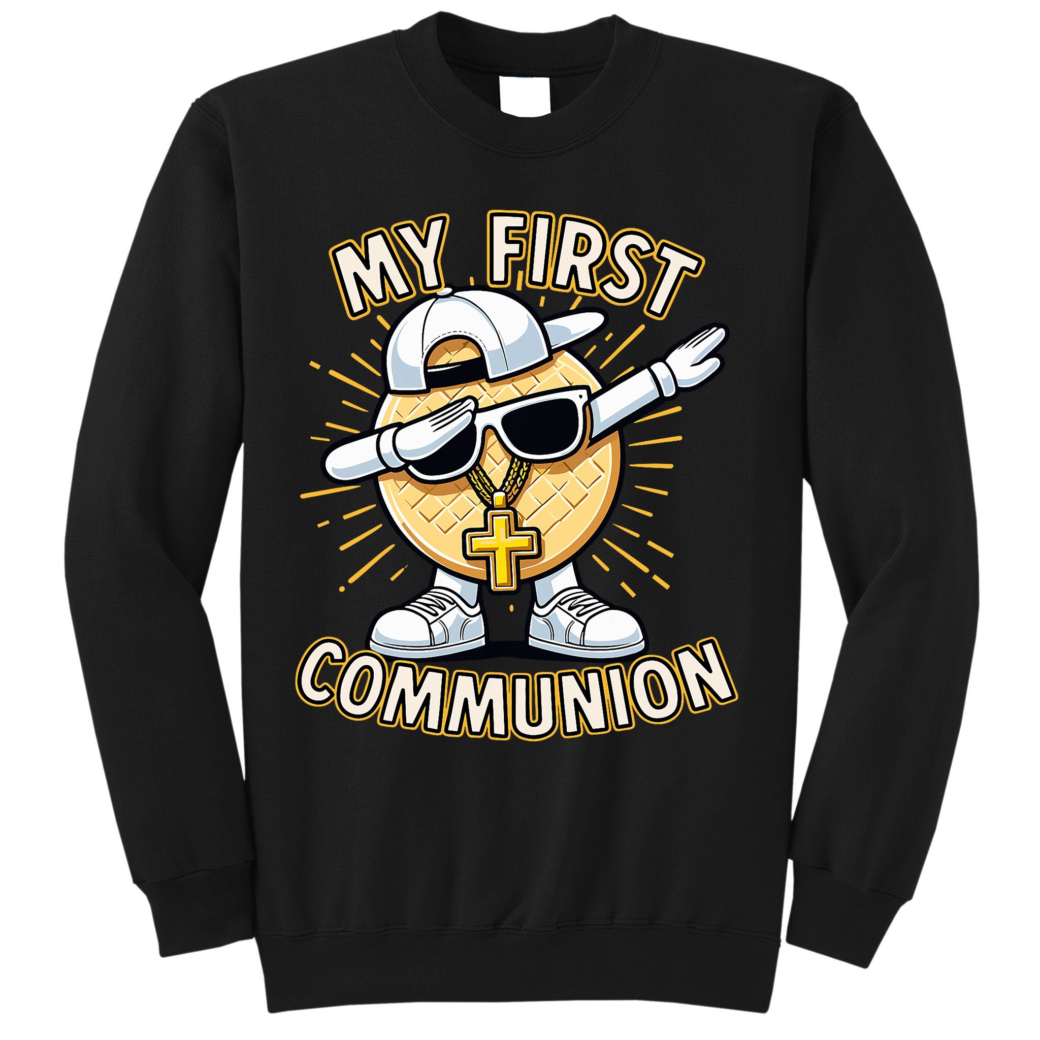 Communion Dabbing Wafer Funny 1st Communion Sweatshirt