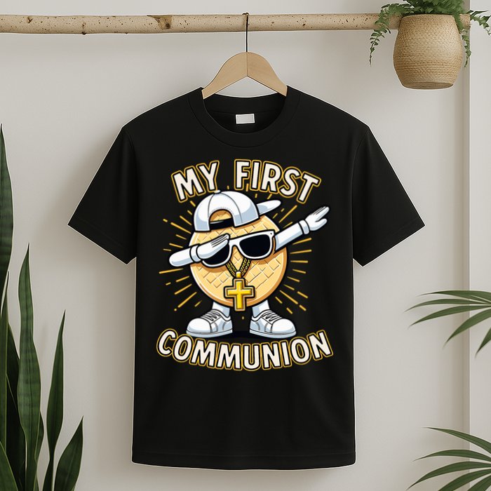 Communion Dabbing Wafer Funny 1st Communion T-Shirt