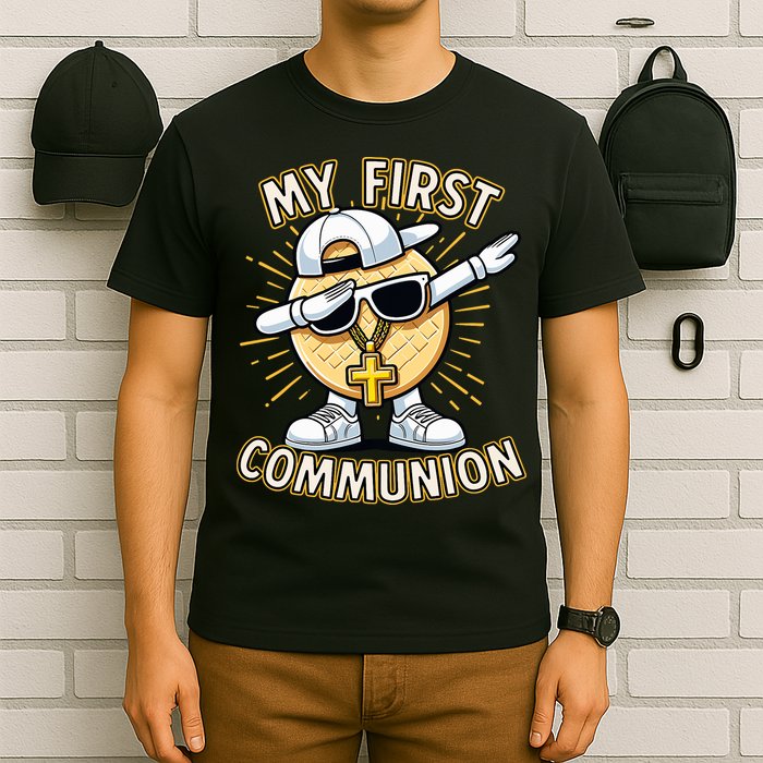 Communion Dabbing Wafer Funny 1st Communion T-Shirt