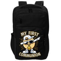 Communion Dabbing Wafer Funny 1st Communion Impact Tech Backpack