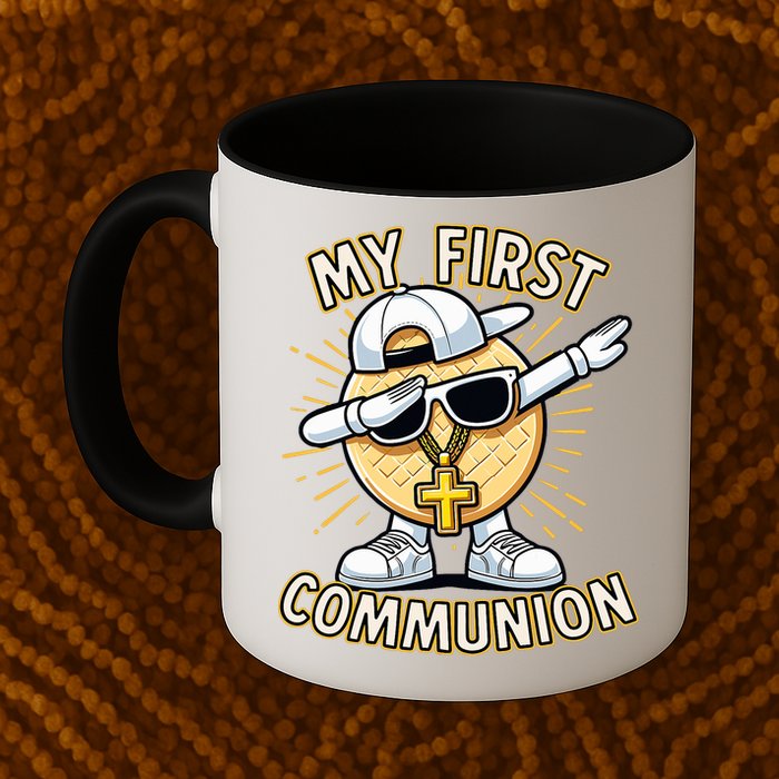 Communion Dabbing Wafer Funny 1st Communion Mug