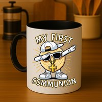 Communion Dabbing Wafer Funny 1st Communion Mug