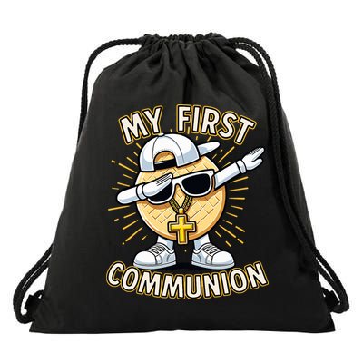 Communion Dabbing Wafer Funny 1st Communion Drawstring Bag