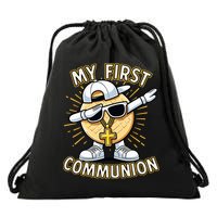 Communion Dabbing Wafer Funny 1st Communion Drawstring Bag