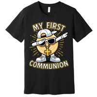 Communion Dabbing Wafer Funny 1st Communion Premium T-Shirt