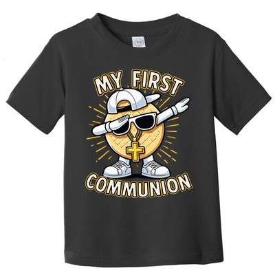 Communion Dabbing Wafer Funny 1st Communion Toddler T-Shirt