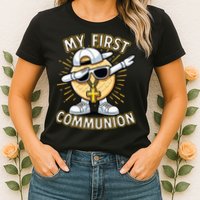 Communion Dabbing Wafer Funny 1st Communion Womens T-Shirt