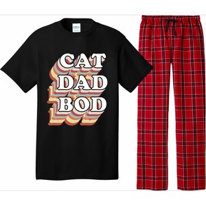 Cat Dad Workout Fitness Gym Funny Gift For Cat Dads Cat Dad Bod Gift Pajama Set