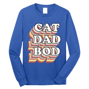 Cat Dad Workout Fitness Gym Funny Gift For Cat Dads Cat Dad Bod Gift Long Sleeve Shirt