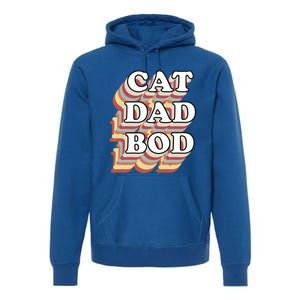 Cat Dad Workout Fitness Gym Funny Gift For Cat Dads Cat Dad Bod Gift Premium Hoodie