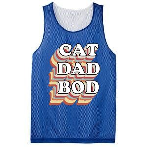 Cat Dad Workout Fitness Gym Funny Gift For Cat Dads Cat Dad Bod Gift Mesh Reversible Basketball Jersey Tank