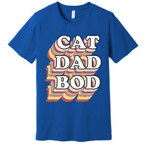 Cat Dad Workout Fitness Gym Funny Gift For Cat Dads Cat Dad Bod Gift Premium T-Shirt