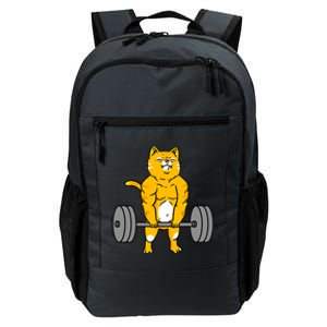 Cat Deadlift Weightlifting Cat Gift Daily Commute Backpack