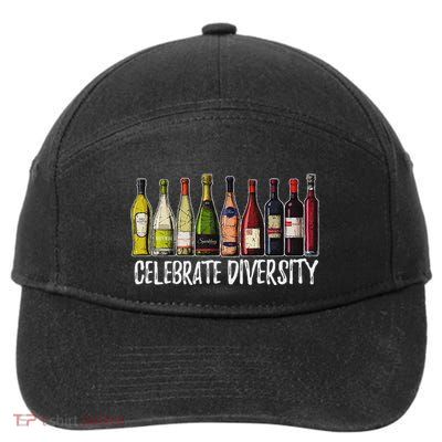 Celebrate Diversity Wine Drinker 7-Panel Snapback Hat
