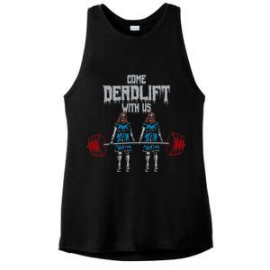 Come Deadlift With Us Weightlifting Bodybuilding Gym Fitness Ladies PosiCharge Tri-Blend Wicking Tank