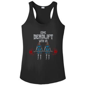 Come Deadlift With Us Weightlifting Bodybuilding Gym Fitness Ladies PosiCharge Competitor Racerback Tank