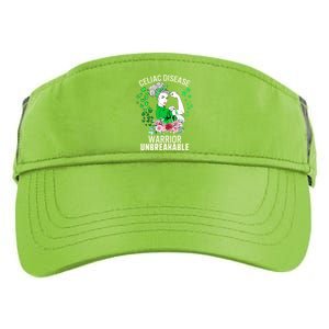 Celiac Disease Warrior Unbreakable Awareness Strong Gift Adult Drive Performance Visor