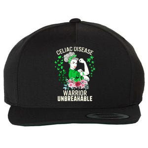 Celiac Disease Warrior Unbreakable Awareness Strong Gift Wool Snapback Cap