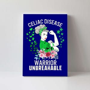 Celiac Disease Warrior Unbreakable Awareness Strong Gift Canvas