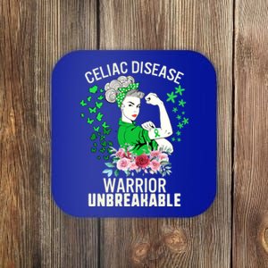 Celiac Disease Warrior Unbreakable Awareness Strong Gift Coaster