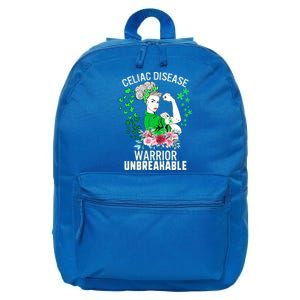 Celiac Disease Warrior Unbreakable Awareness Strong Gift 16 in Basic Backpack