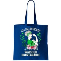 Celiac Disease Warrior Unbreakable Awareness Strong Gift Tote Bag