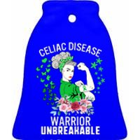 Celiac Disease Warrior Unbreakable Awareness Strong Gift Ceramic Bell Ornament