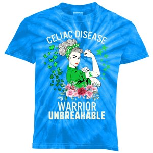 Celiac Disease Warrior Unbreakable Awareness Strong Gift Kids Tie-Dye T-Shirt