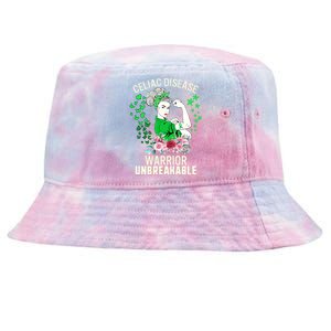 Celiac Disease Warrior Unbreakable Awareness Strong Gift Tie-Dyed Bucket Hat