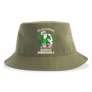 Celiac Disease Warrior Unbreakable Awareness Strong Gift Sustainable Bucket Hat