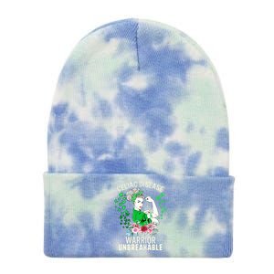 Celiac Disease Warrior Unbreakable Awareness Strong Gift Tie Dye 12in Knit Beanie