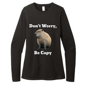 Capybara DonT Worry Be Capy Womens CVC Long Sleeve Shirt