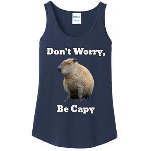 Capybara DonT Worry Be Capy Ladies Essential Tank