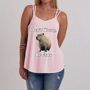 Capybara DonT Worry Be Capy Women's Strappy Tank