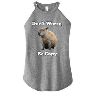 Capybara DonT Worry Be Capy Women's Perfect Tri Rocker Tank