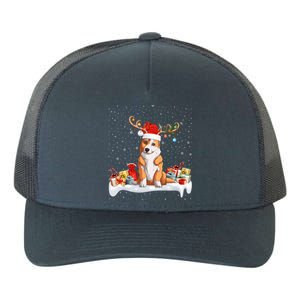 Corgi Dog Xmas Lights Reindeer Santa Corgi Christmas Gift Yupoong Adult 5-Panel Trucker Hat