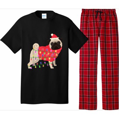 Christmas Dog Xmas Lights Pajama Set