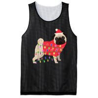 Christmas Dog Xmas Lights Mesh Reversible Basketball Jersey Tank