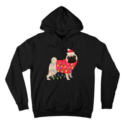 Christmas Dog Xmas Lights Tall Hoodie