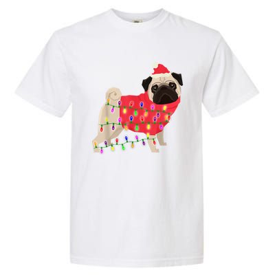 Christmas Dog Xmas Lights Garment-Dyed Heavyweight T-Shirt