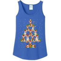 Corgi Dog Xmas Lighting Santa Corgi Christmas Tree Cute Gift Ladies Essential Tank